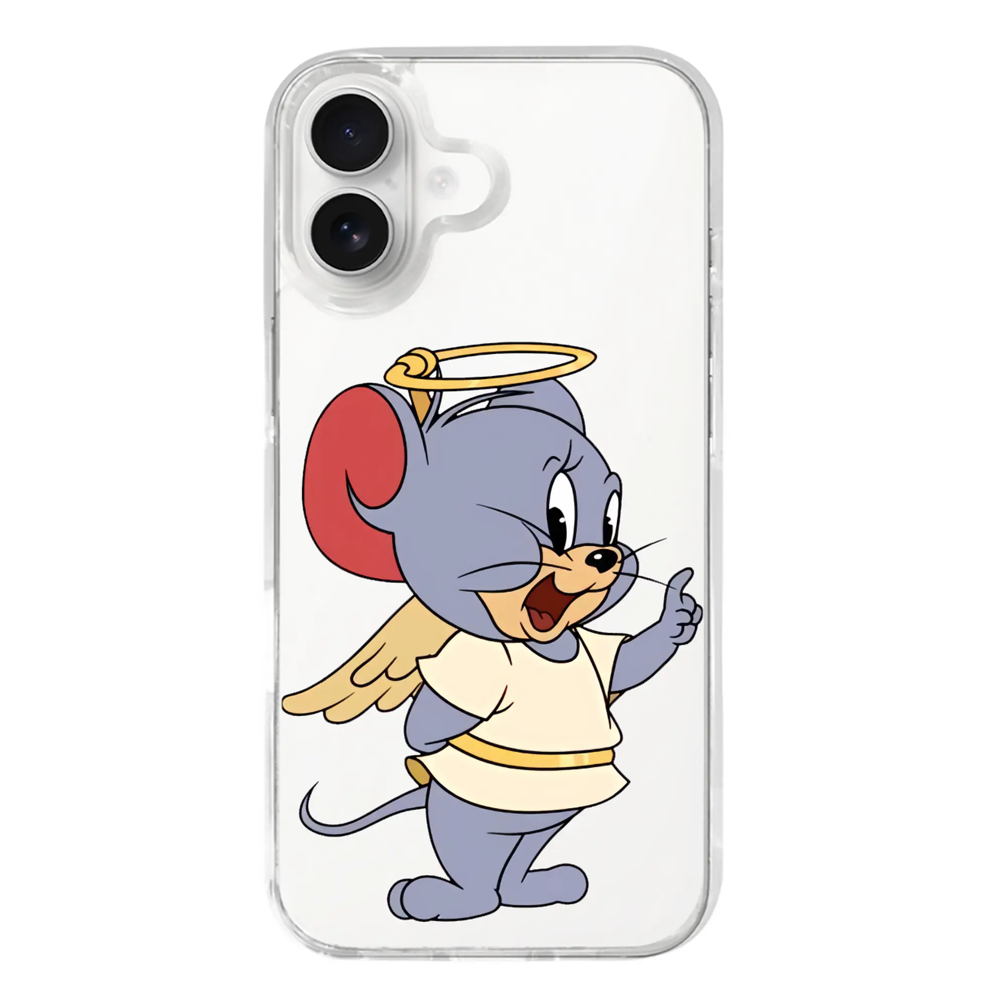 トムとジェリー グッズ タフィー - iPhone 17シリーズ 透明スマホケース – 薄型・耐衝撃・精密フィット保護カバー